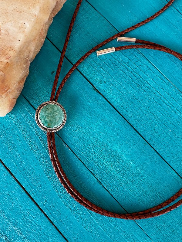 Turquoise Bolo Tie - Sky Island Jewelry