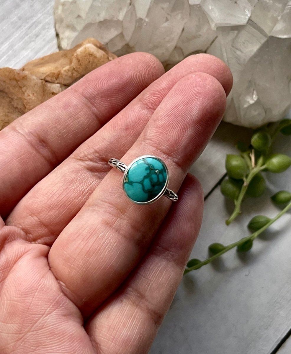 Turquoise Solitaire Ring - Sky Island Jewelry