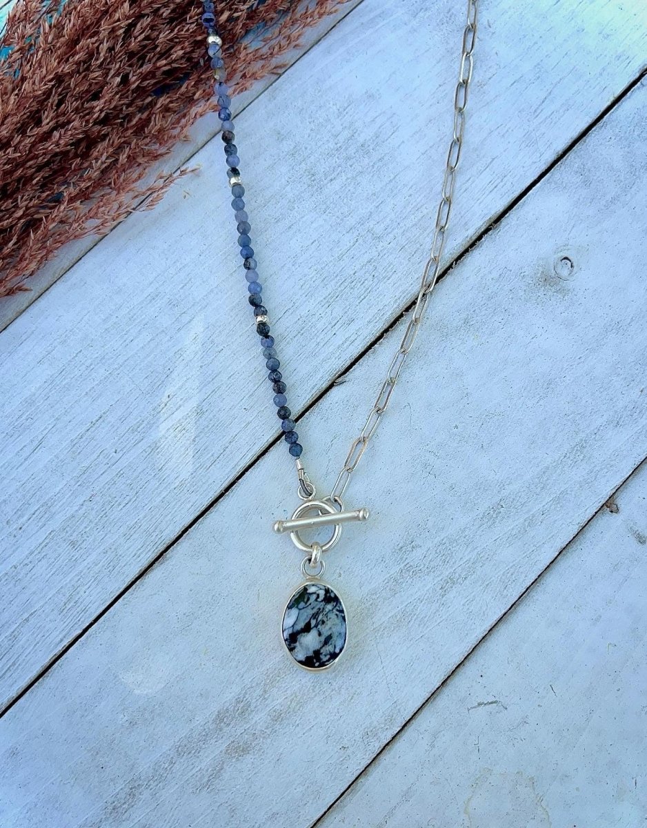 White Buffalo Asymmetrical Necklace - Sky Island Jewelry
