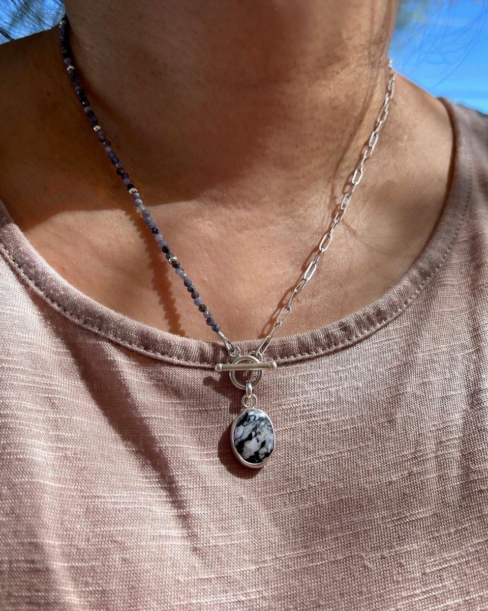 White Buffalo Asymmetrical Necklace - Sky Island Jewelry