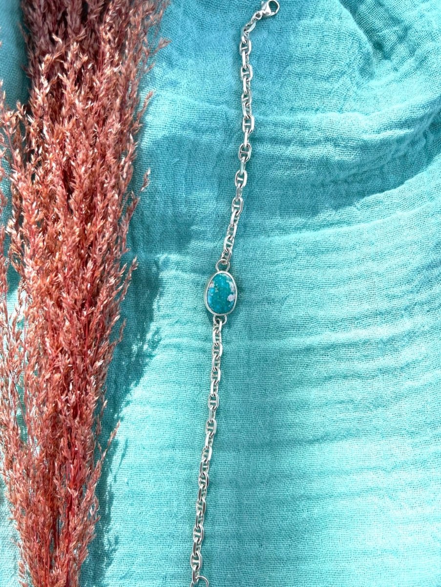Whitewater Turquoise Chain Bracelet - Sky Island Jewelry