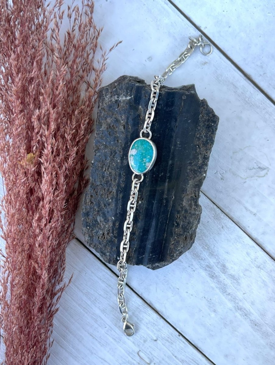 Whitewater Turquoise Chain Bracelet - Sky Island Jewelry
