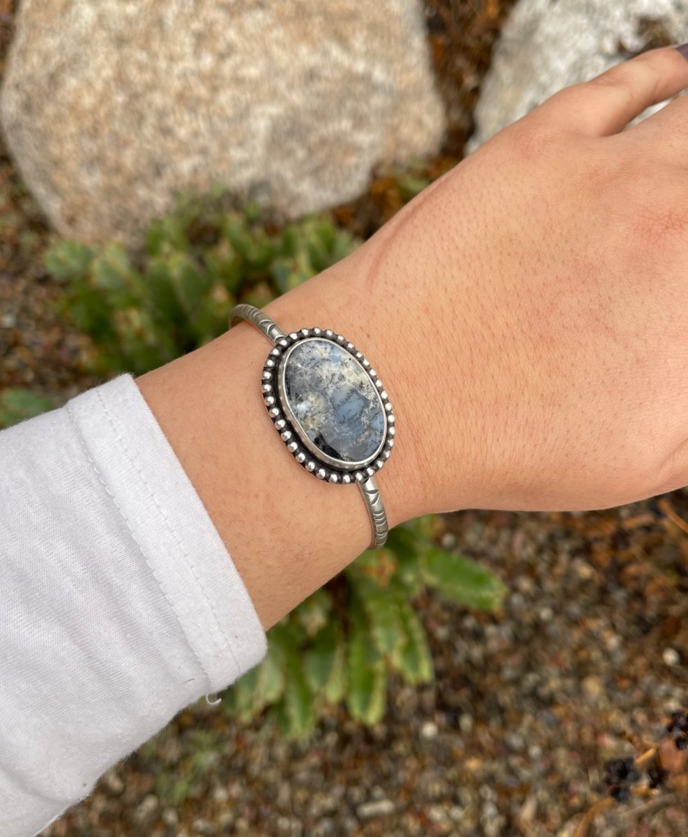 Dendritic Opal Cuff Bracelet - Sky Island Jewelry