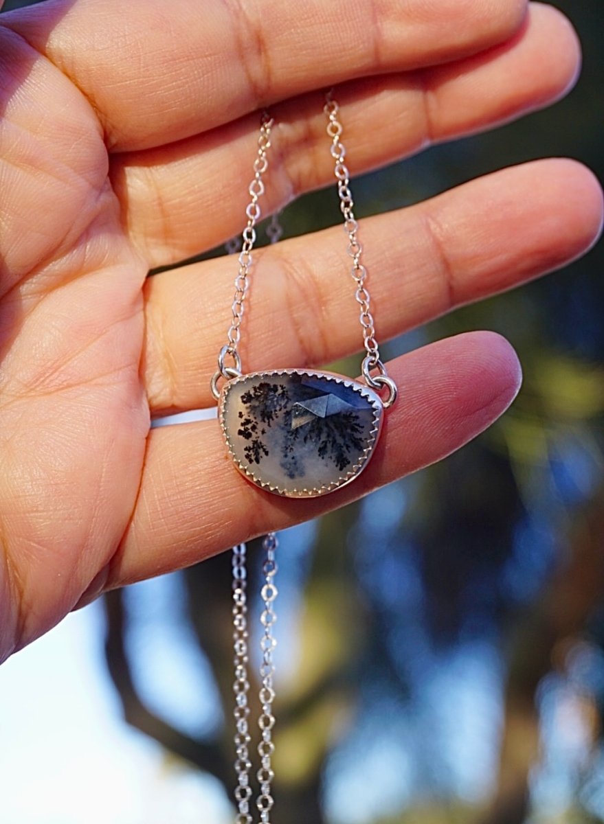 Dendritic Opal Necklace - Sky Island Jewelry