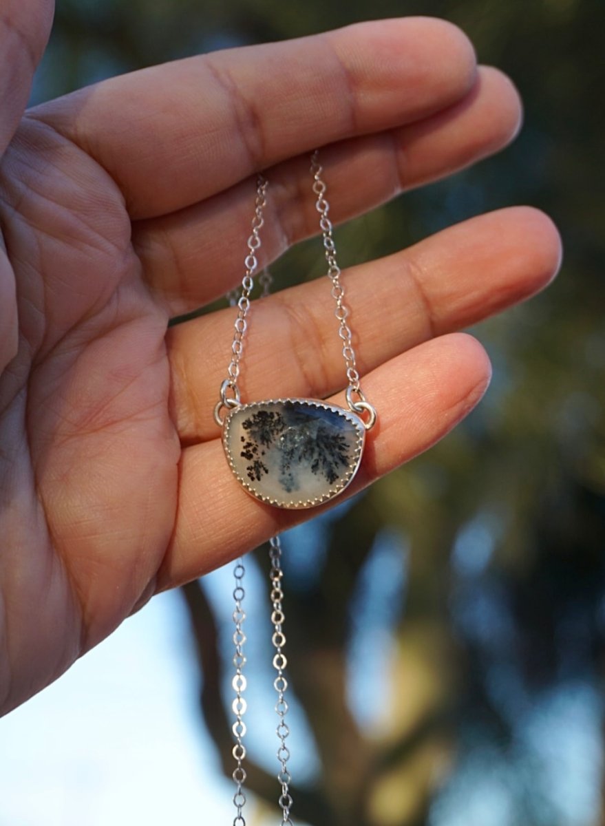 Dendritic Opal Necklace - Sky Island Jewelry