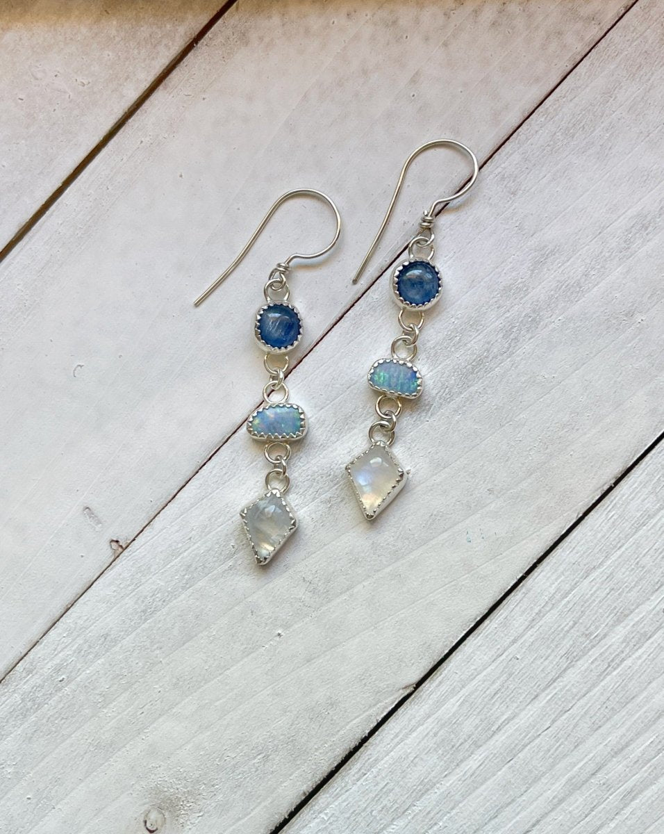 Moonstone Dangle Earrings - Sky Island Jewelry